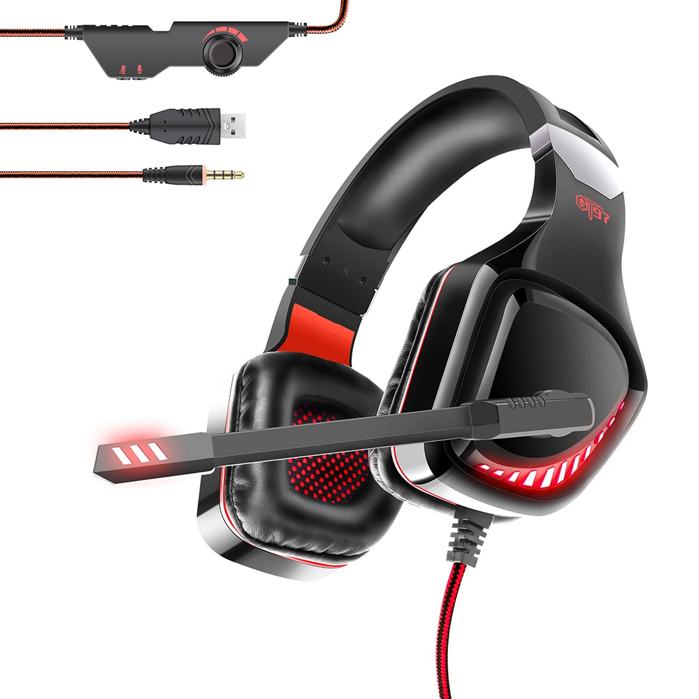 OVLENG GT97 USB+3.5mm Wired Over-Ear Headphone Professional Stereo E-sports Gaming Headset with LED Light OVLENG GT97 USB+3.5mm Wired Over-Ear Headphone Professional Stereo E-sports Gaming Headset with LED Light